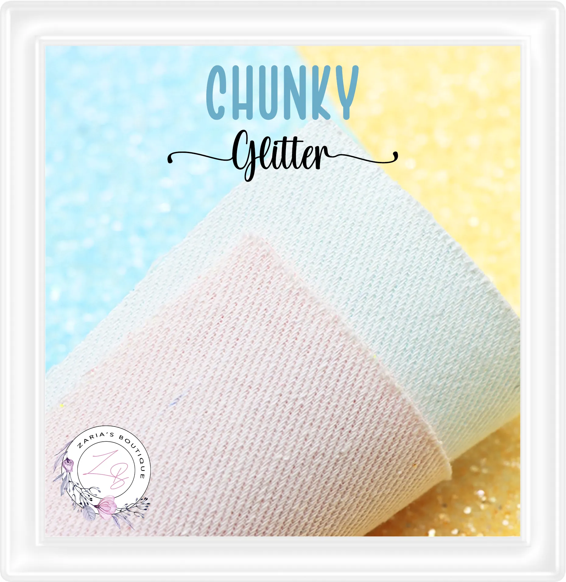 ∙ CHUNKY GLITTER ∙ Ivory Frosted Sprinkle ∙