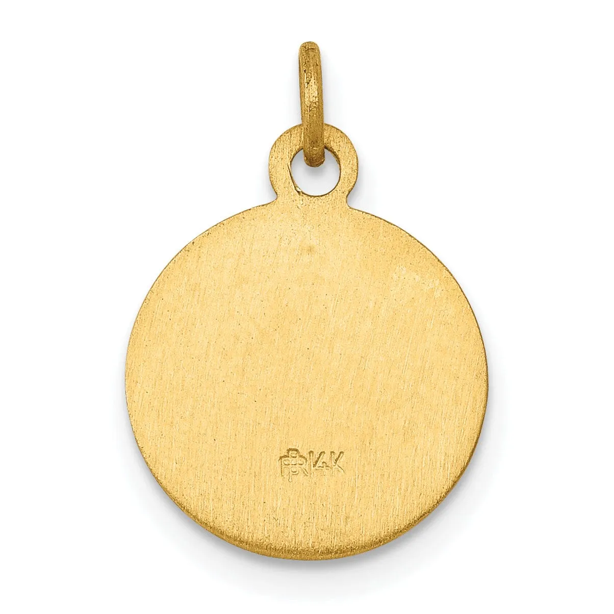 14k Yellow Gold Saint Gerard Medal Pendant