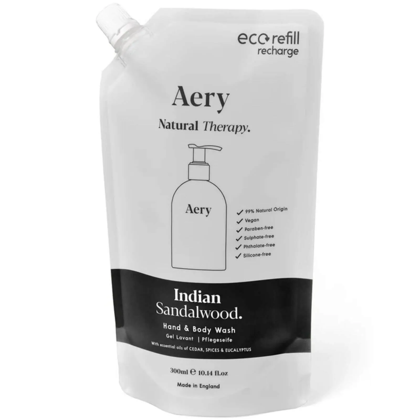 Aery Indian Sandalwood Hand & Body Wash Refill