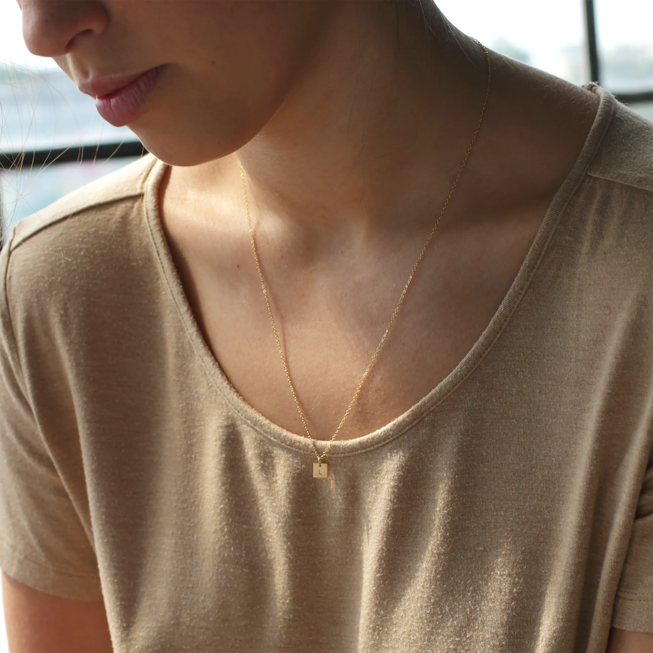 Alma Tag Necklace
