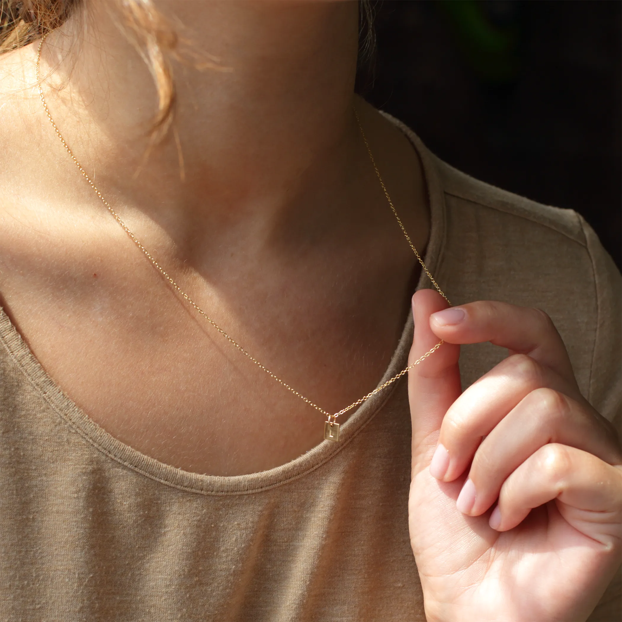 Alma Tag Necklace