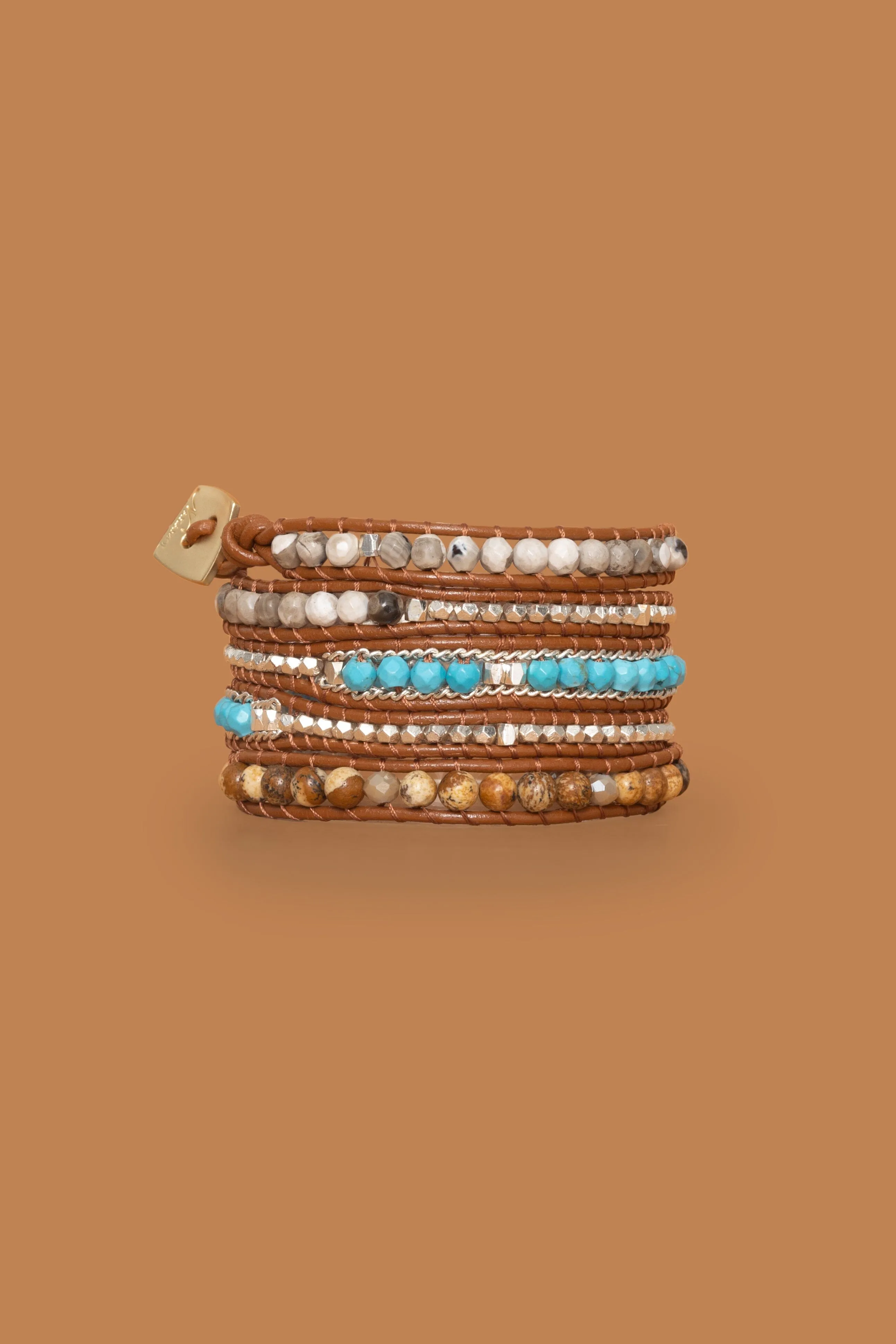 Amazonite Turquoise Five Layer Wrap