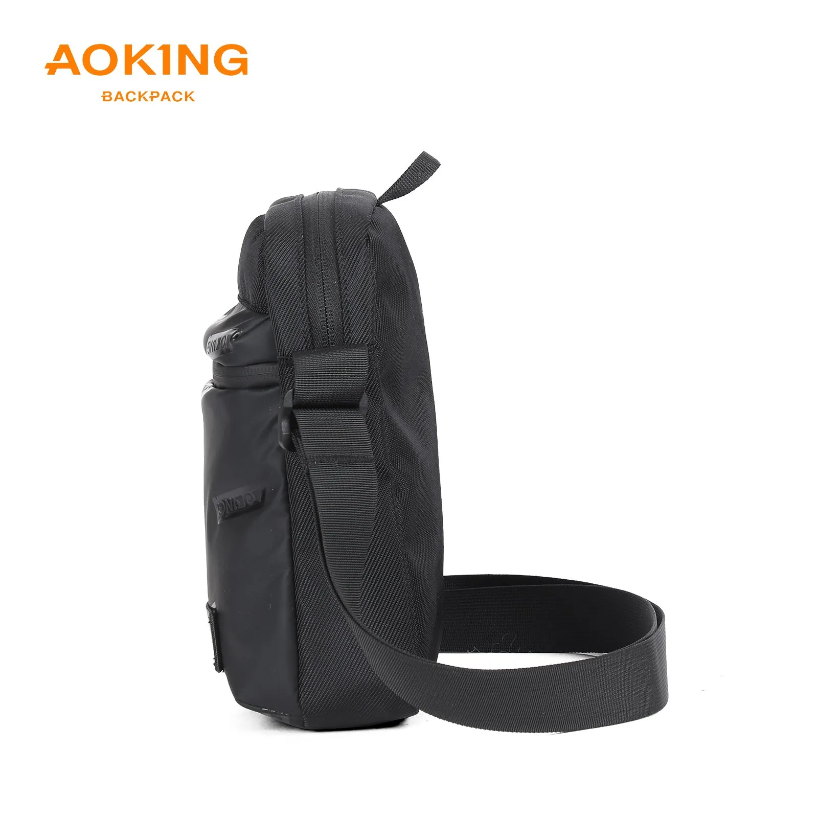 Aoking Black Fashion Men Waterproof Sling Bag XK3053