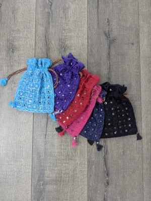 Assorted Mirror Drawstring Bag
