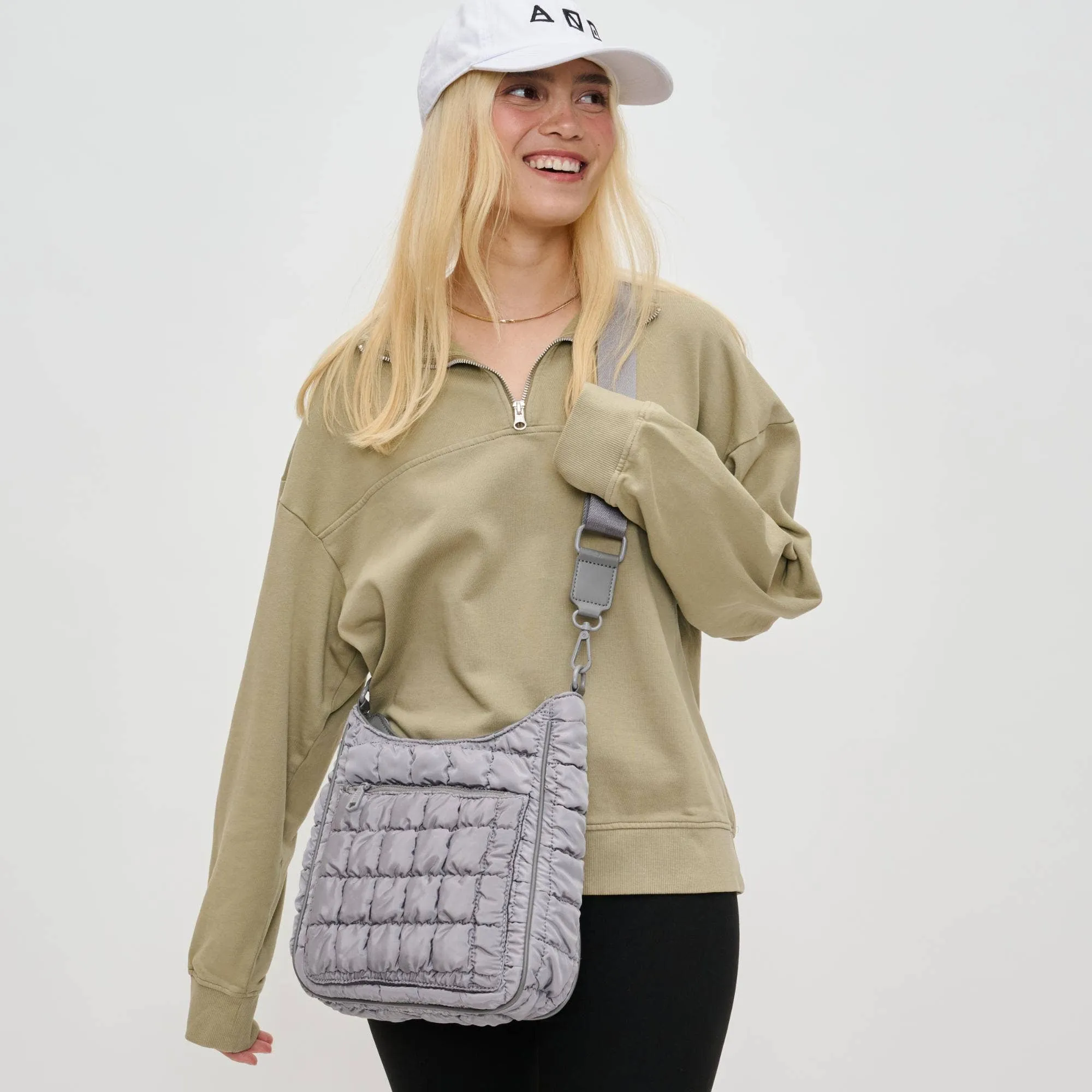 Aura Quilted Nylon Puffer Crossbody
