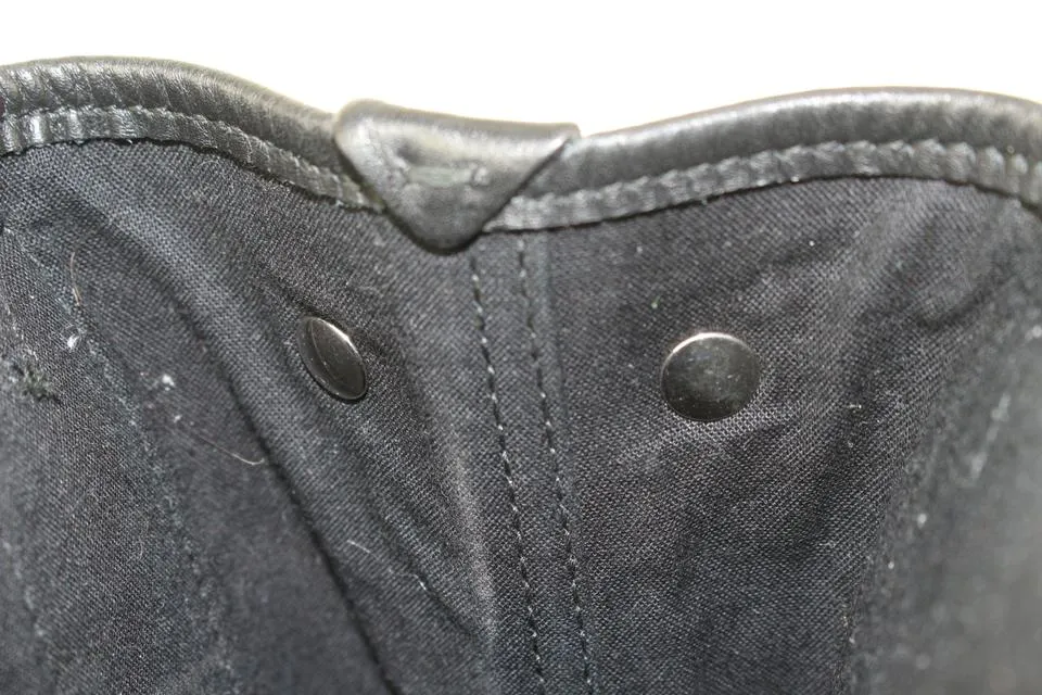 Balenciaga Black Canvas x Calfskin XS Navy Cabas 2way Crossbody 89ba629s