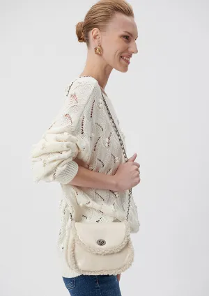 Beige Messenger Bag