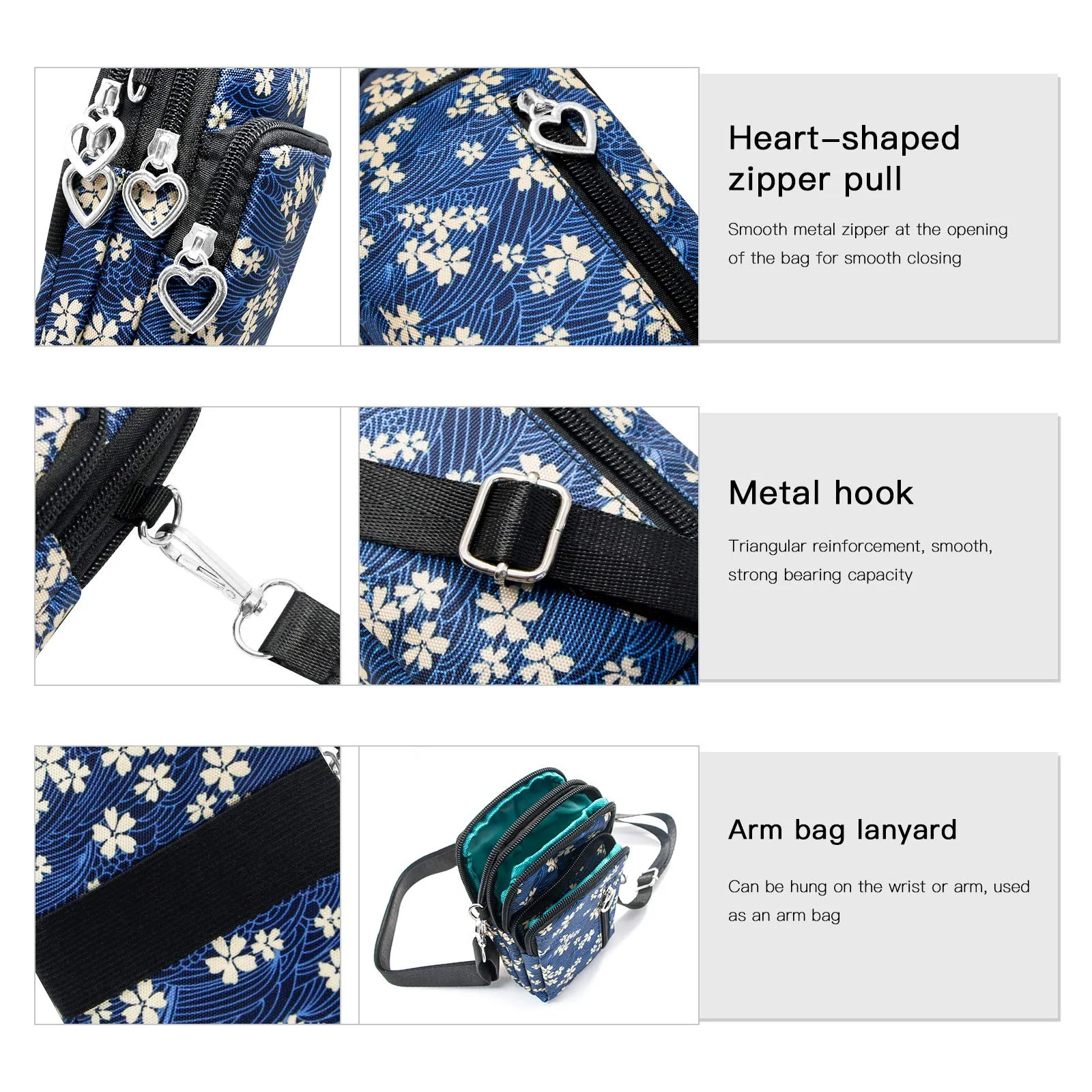 BIAOTIE Lightweight Small Crossbody bags Cell Phone Purses Travel Pouch Shoulder Bag for Women (D-09)