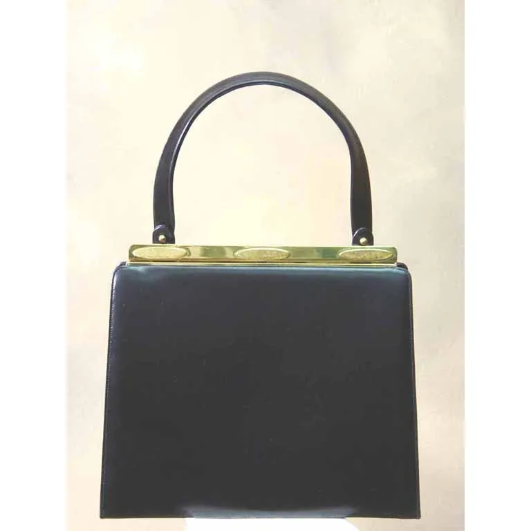 Black Leather Purse By Susan Gail