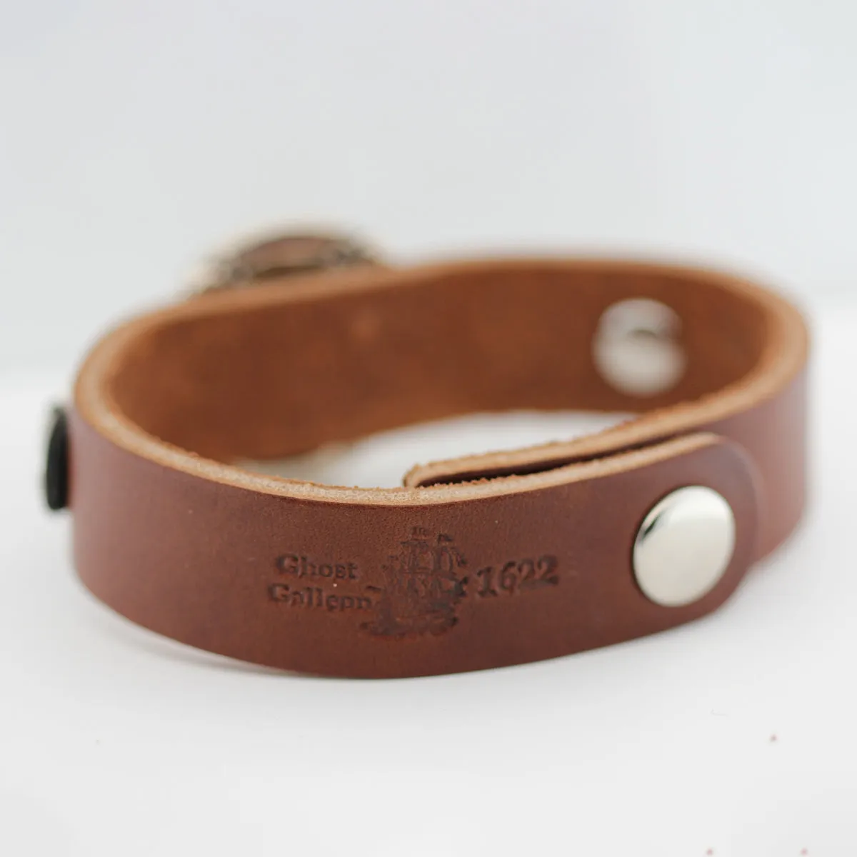 Brown Leather Ghost Pirate Bracelet