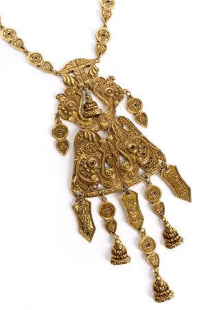 Buddha Scroll Plate Pendant