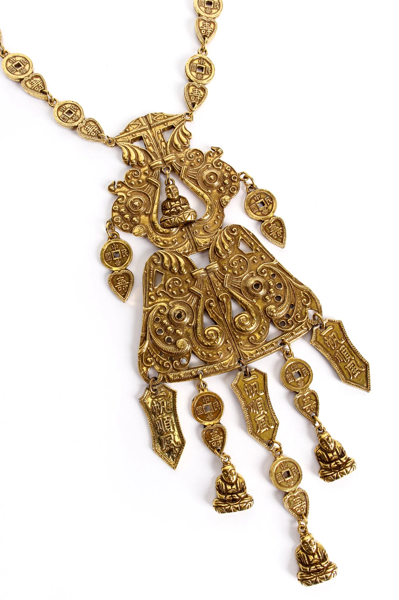 Buddha Scroll Plate Pendant