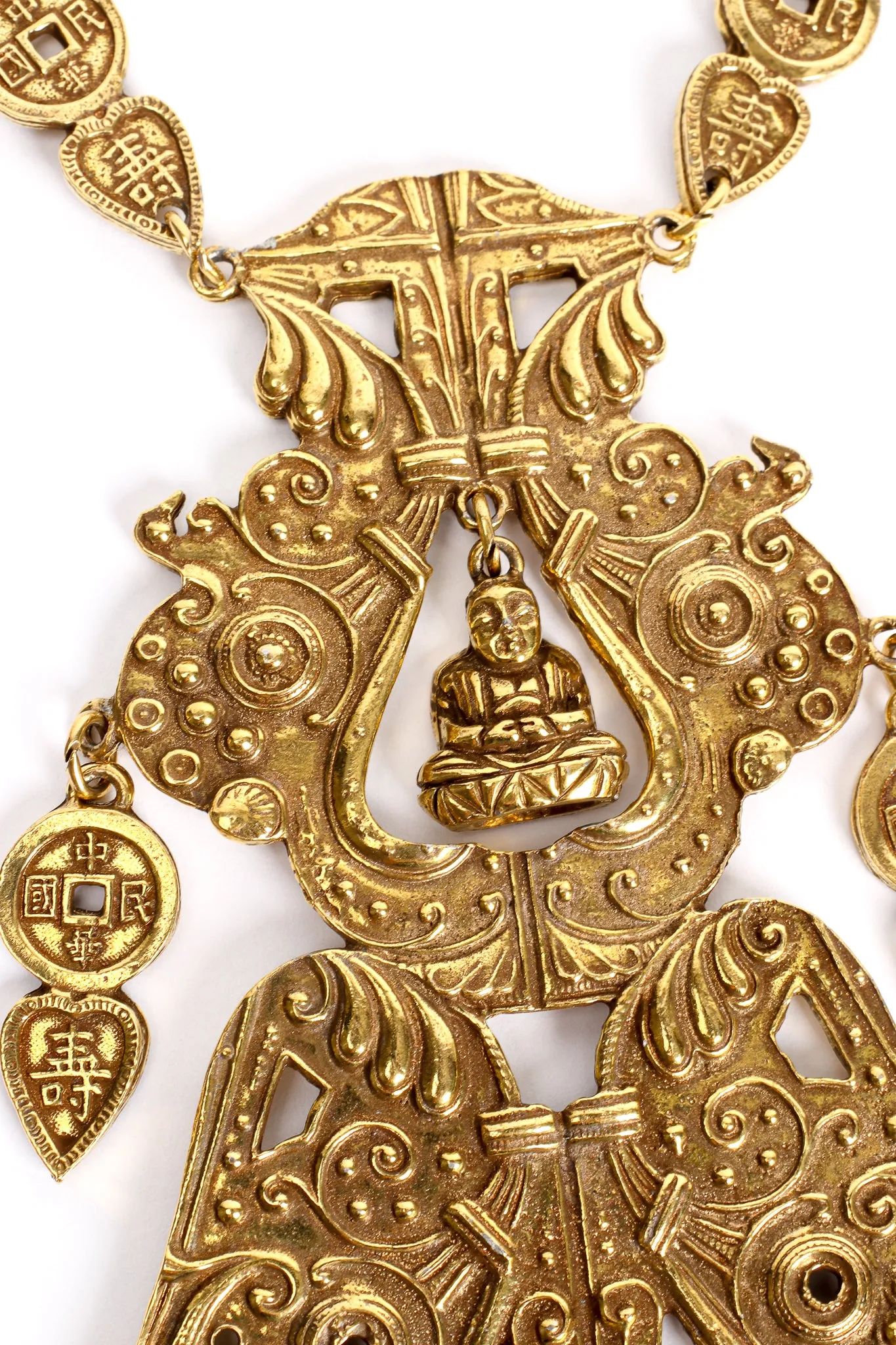 Buddha Scroll Plate Pendant
