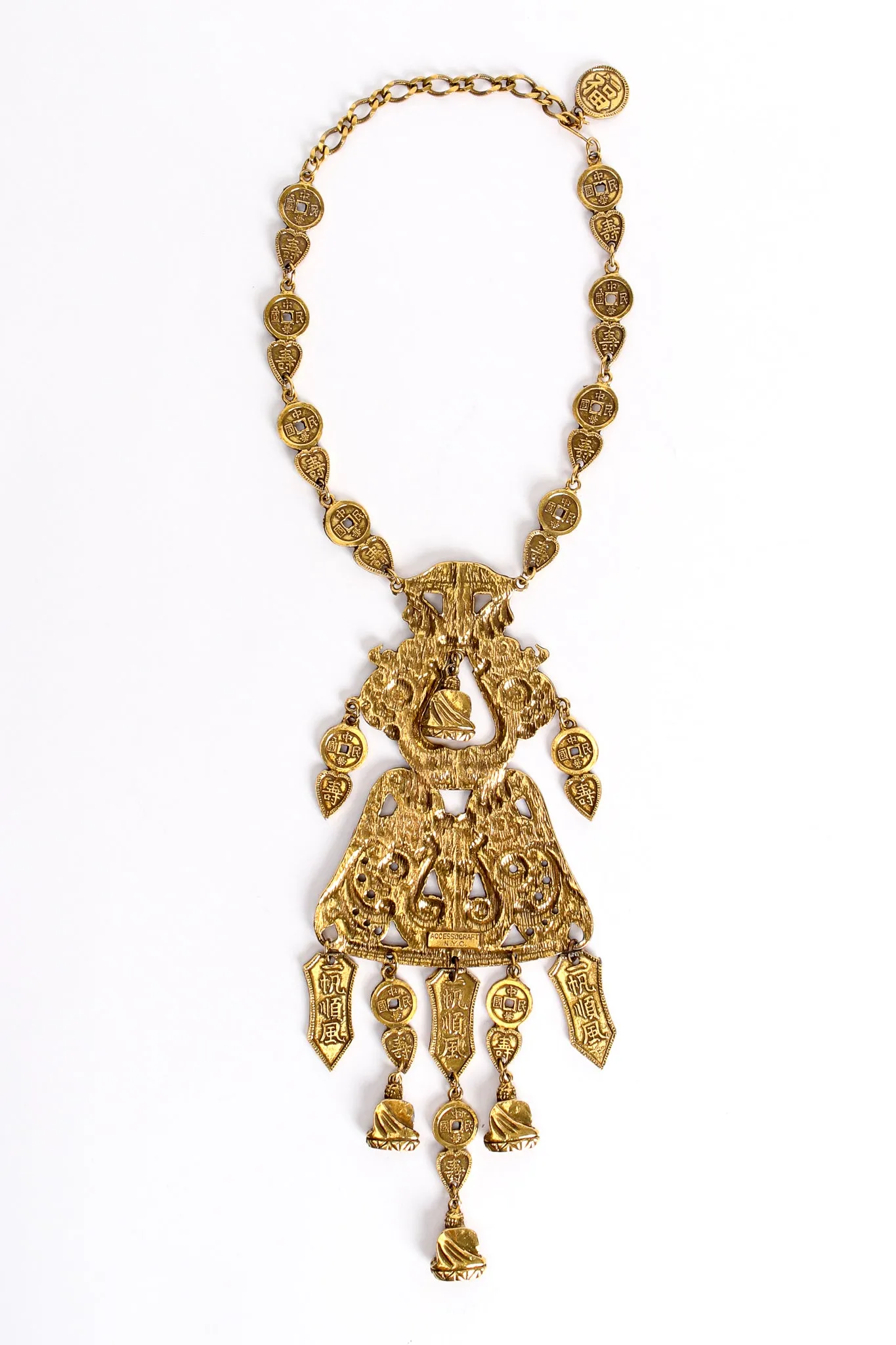 Buddha Scroll Plate Pendant