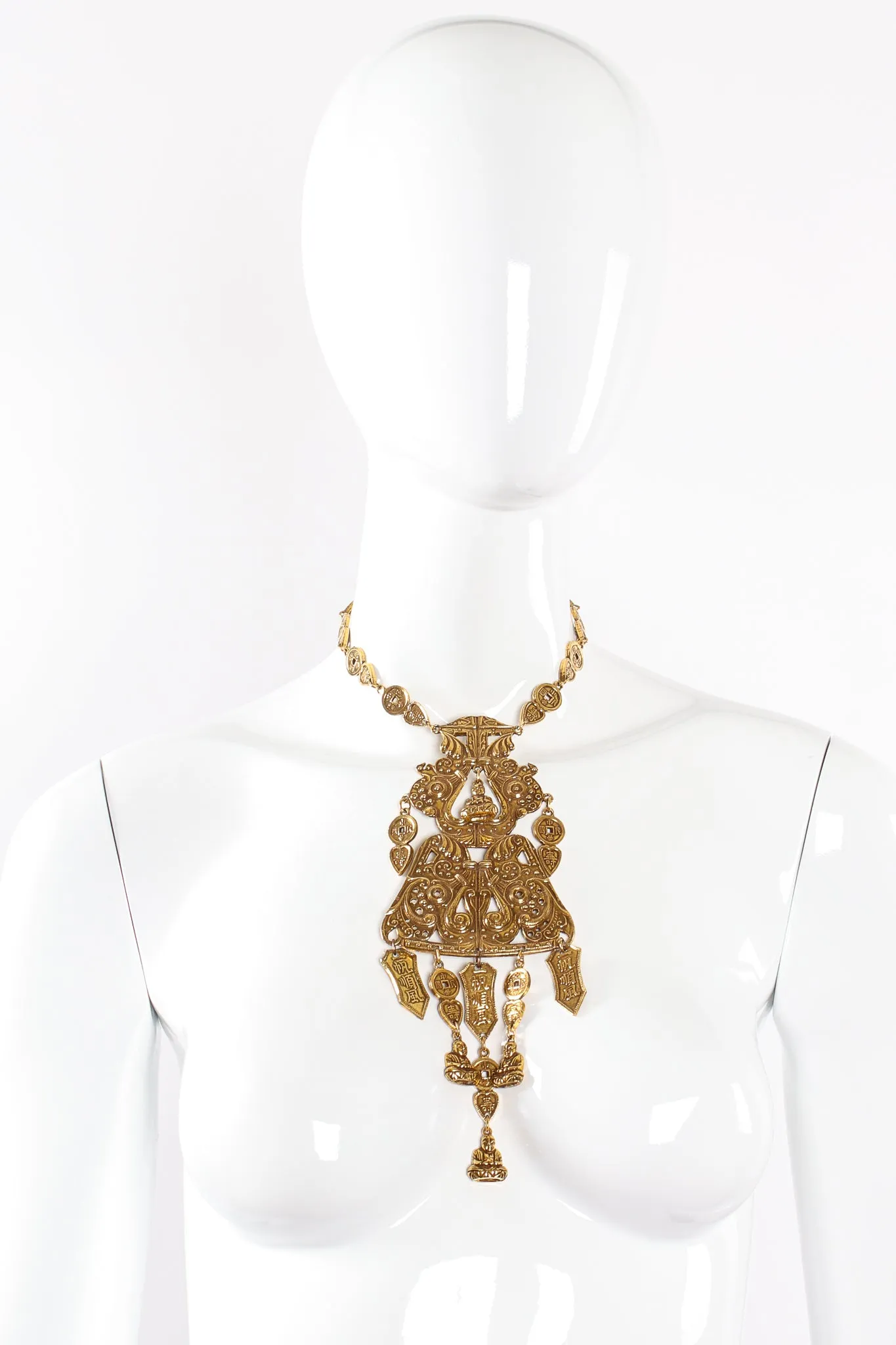 Buddha Scroll Plate Pendant