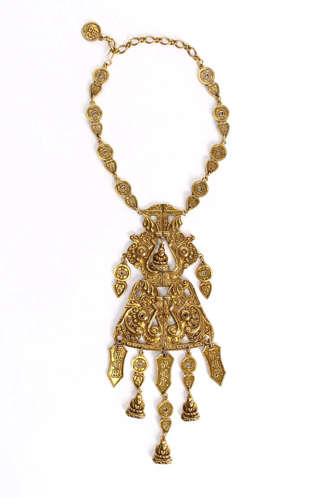 Buddha Scroll Plate Pendant