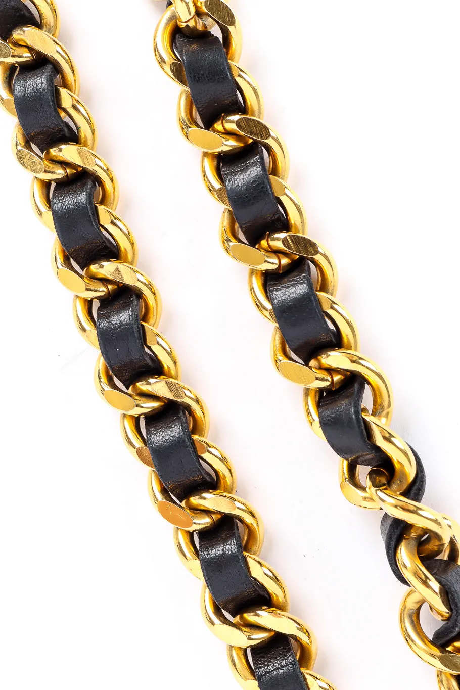 Cambon CC Leather Chain Belt
