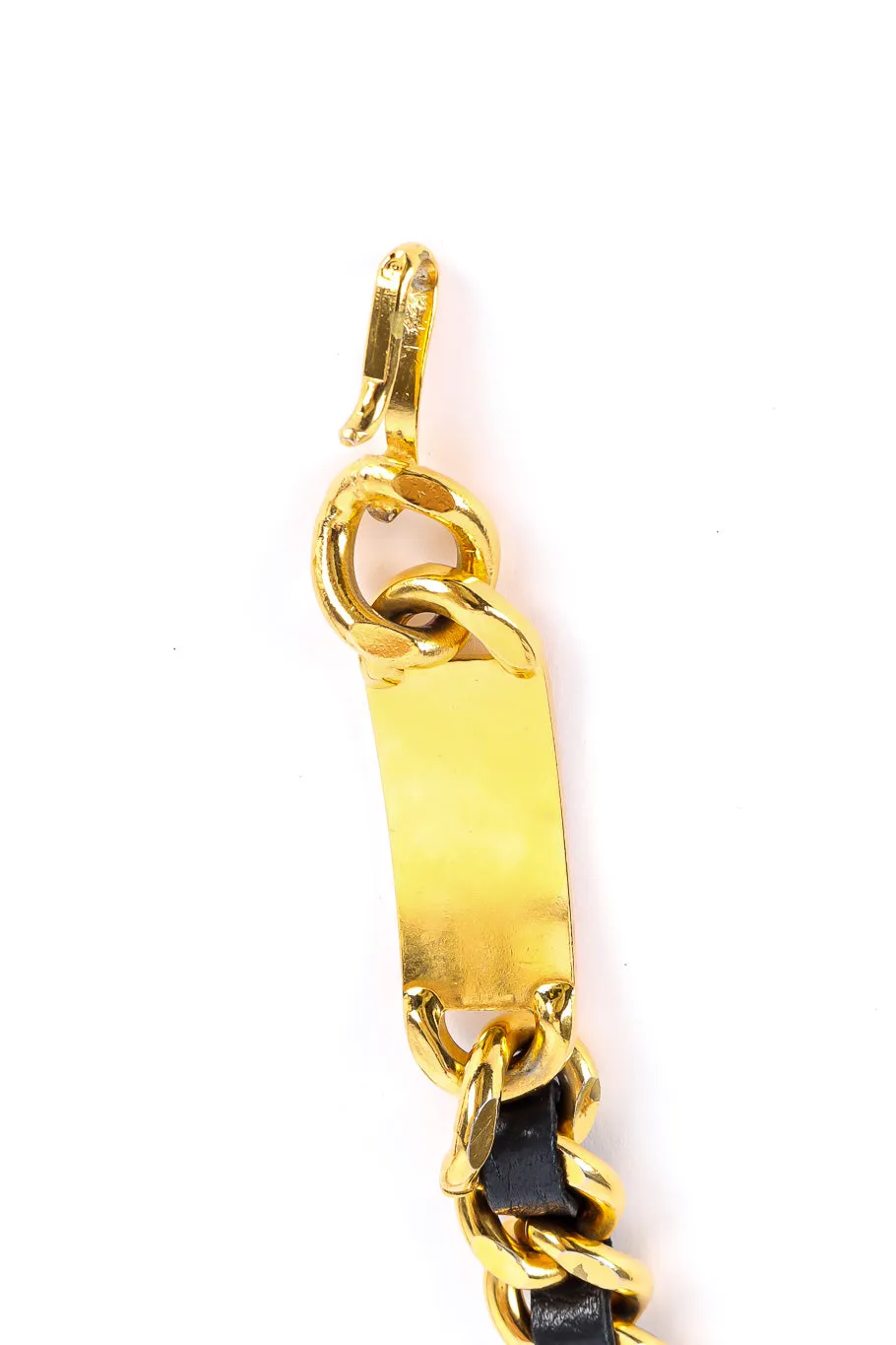 Cambon CC Leather Chain Belt