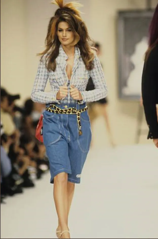 Cambon CC Leather Chain Belt