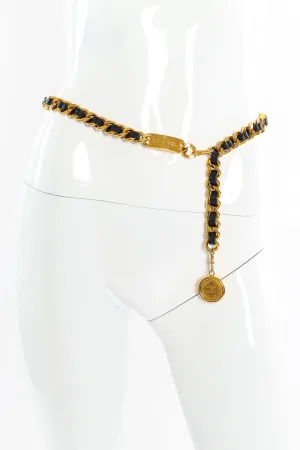 Cambon CC Leather Chain Belt