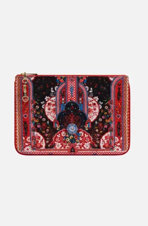 CAMILLA Small Canvas Clutch - Folk Fabulous