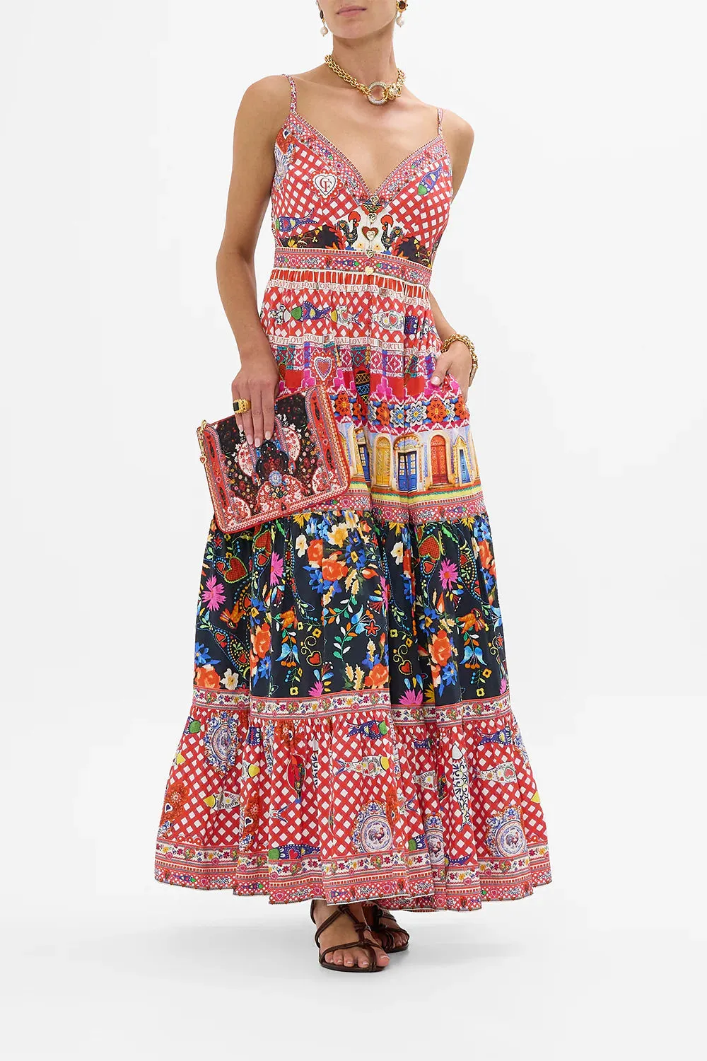 CAMILLA Small Canvas Clutch - Folk Fabulous