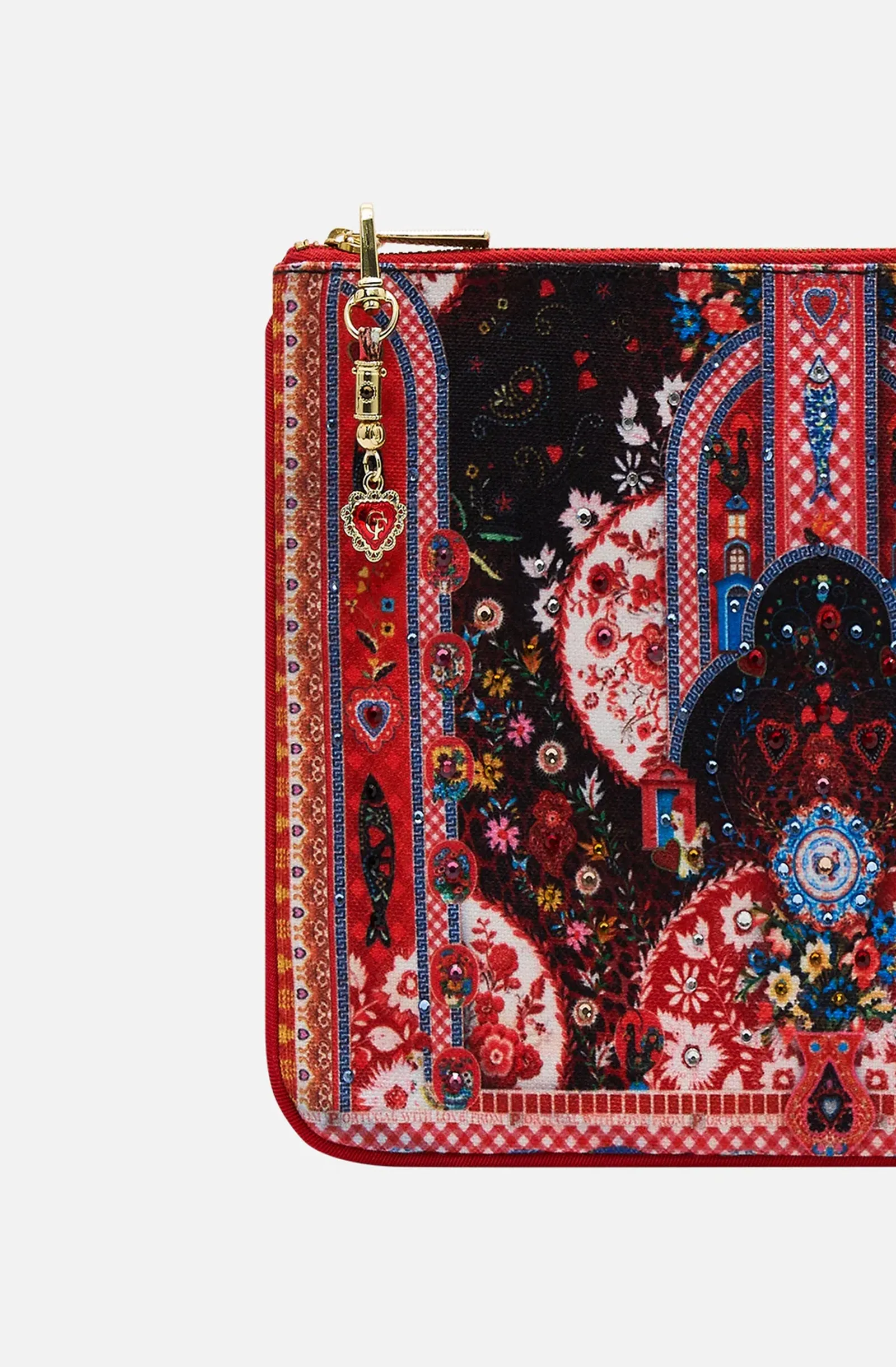CAMILLA Small Canvas Clutch - Folk Fabulous