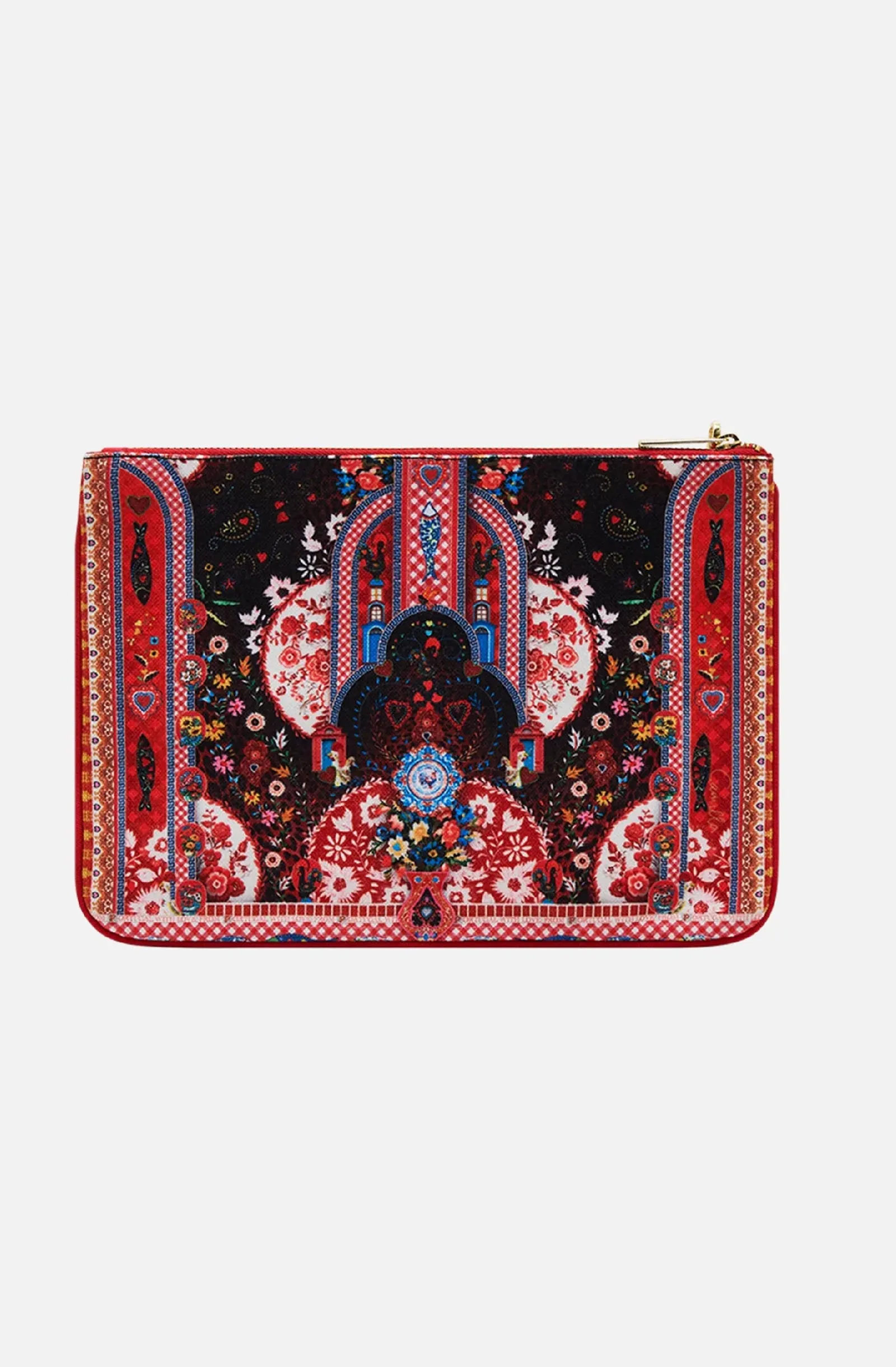CAMILLA Small Canvas Clutch - Folk Fabulous
