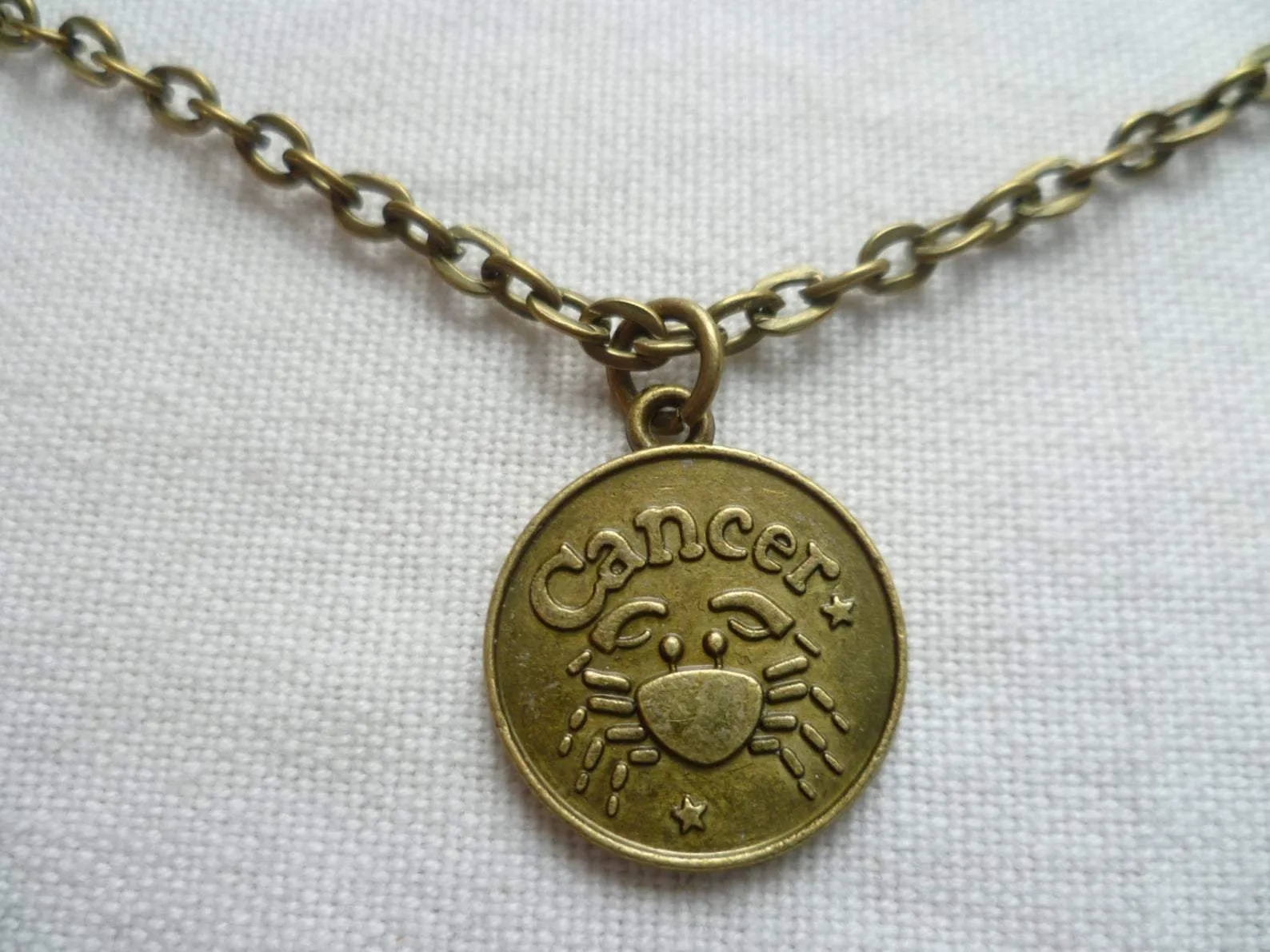 Cancer vintage necklace