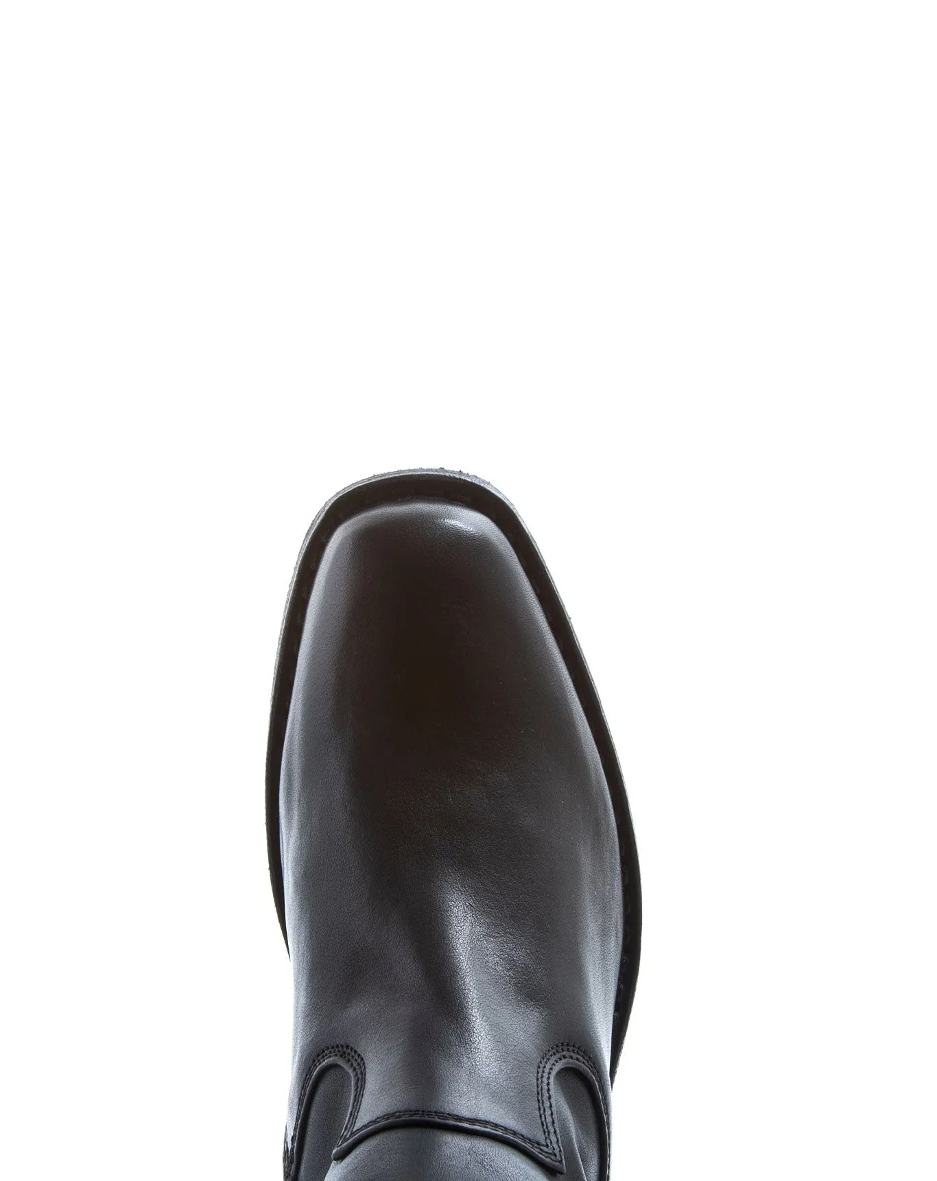 CATY Black Leather Tall Boots