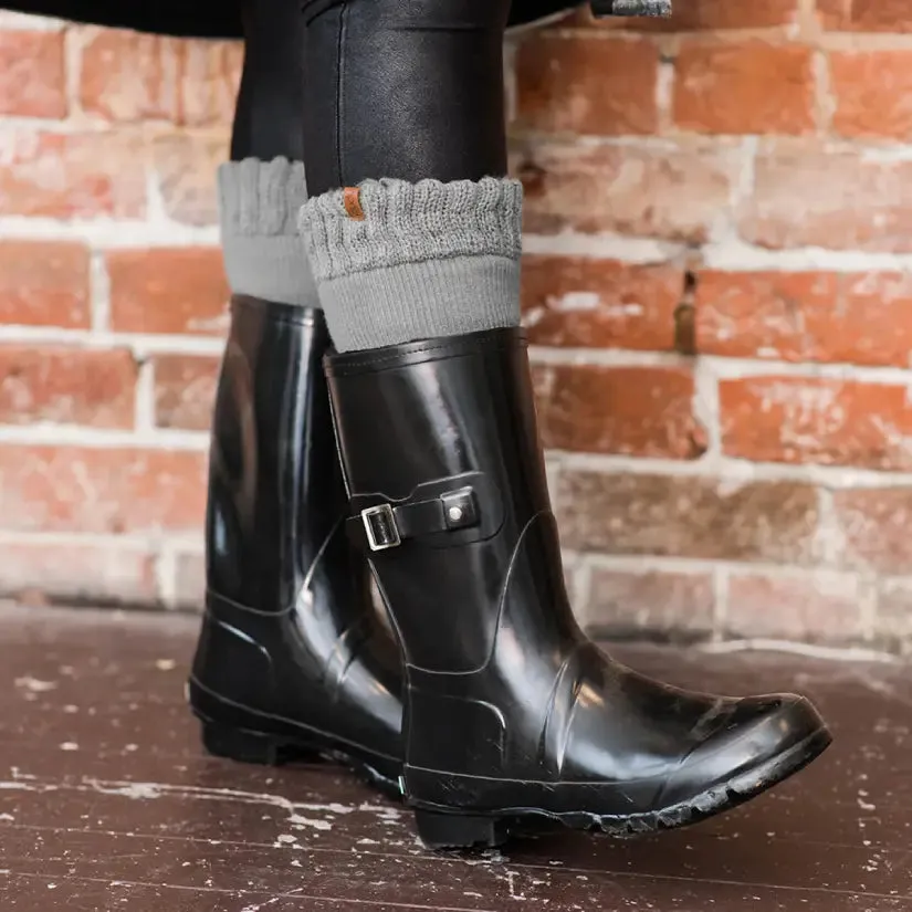 Charcoal Boot Socks - Adult Tall