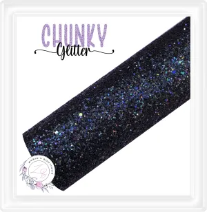 Chunky Sparkle Glitter • Black • 1.1mm