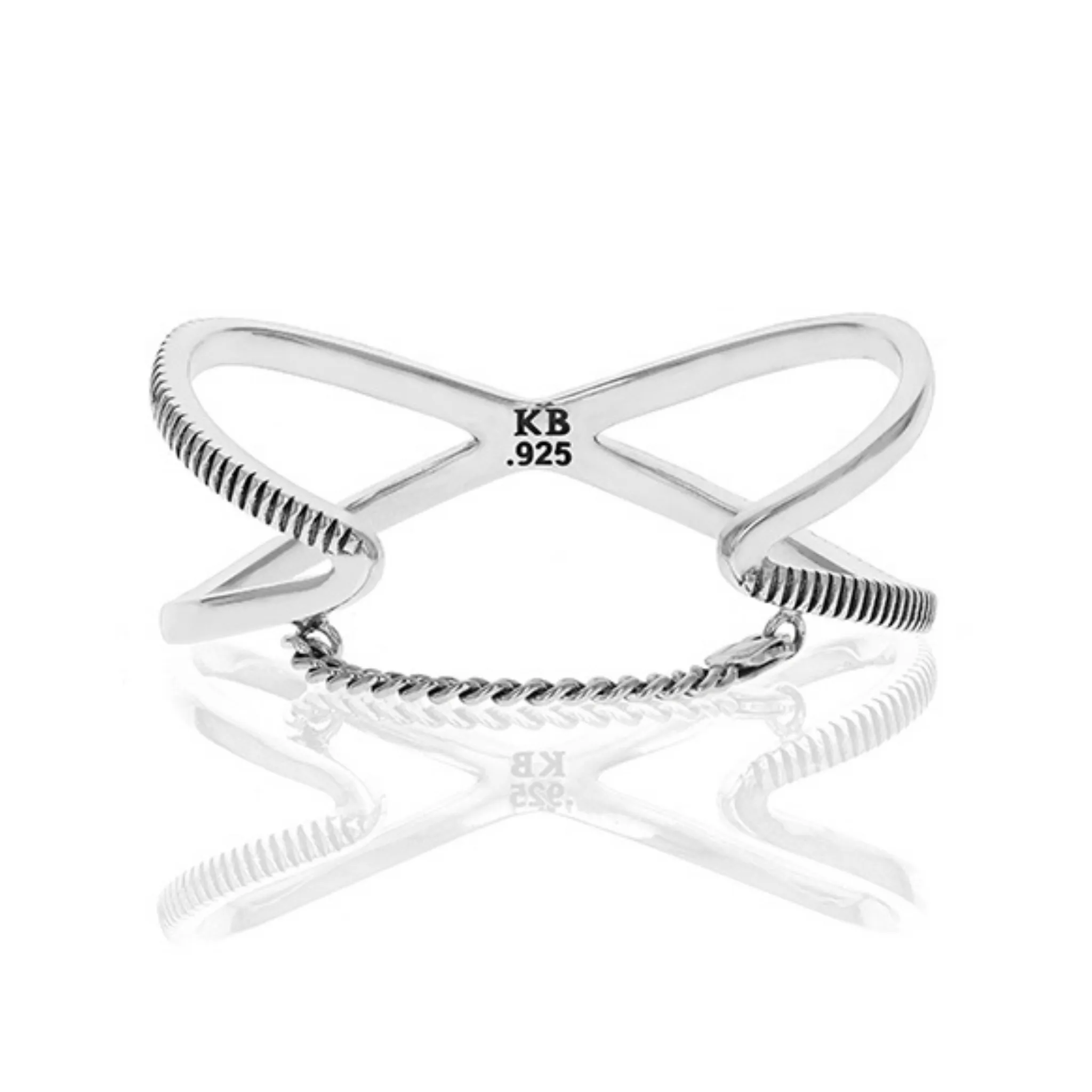 Coin Edge X Cross Cuff