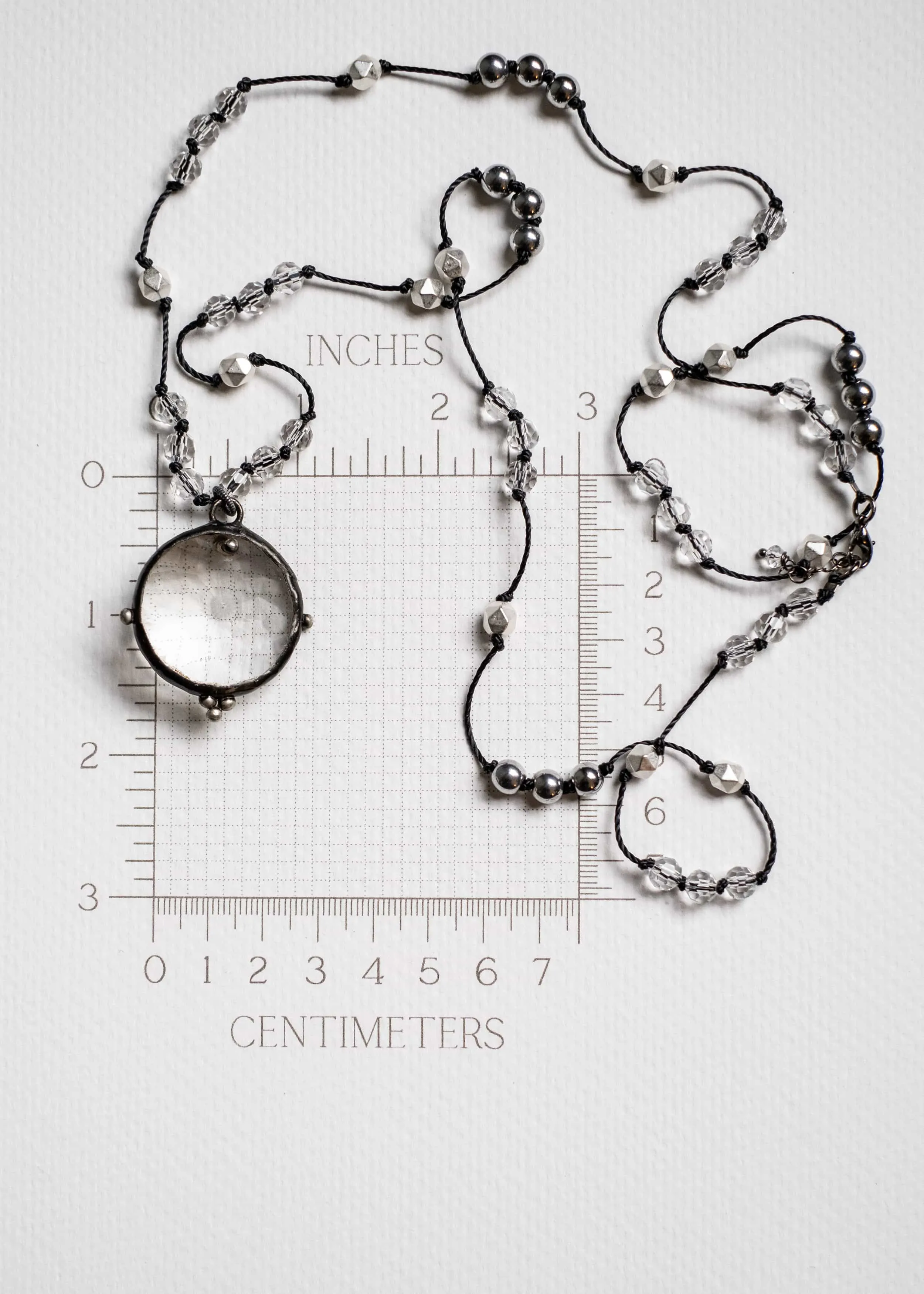 Crystal Coin Necklace
