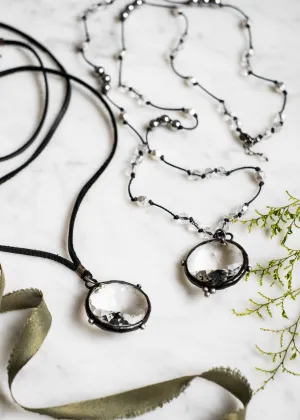 Crystal Coin Necklace