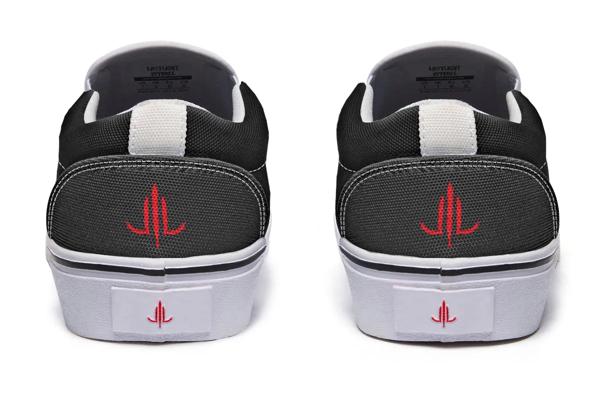 Dagger Rose Slip On Shoes