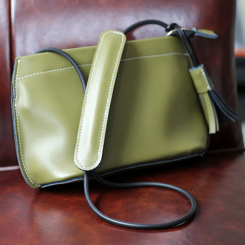 Dark Brown Womens Crossbody Leather Bags Cute Small Leather Crossbody Bags for Women