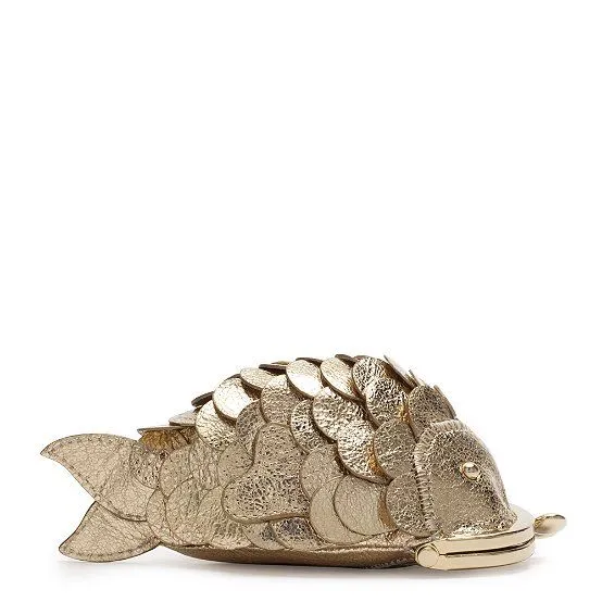 Enchantment Under the Sea Gold Koi Fish Coin Purse