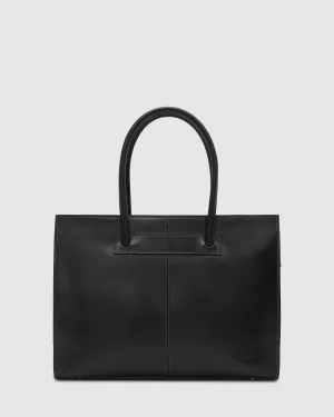Florence Black - Leather Woman Briefcase