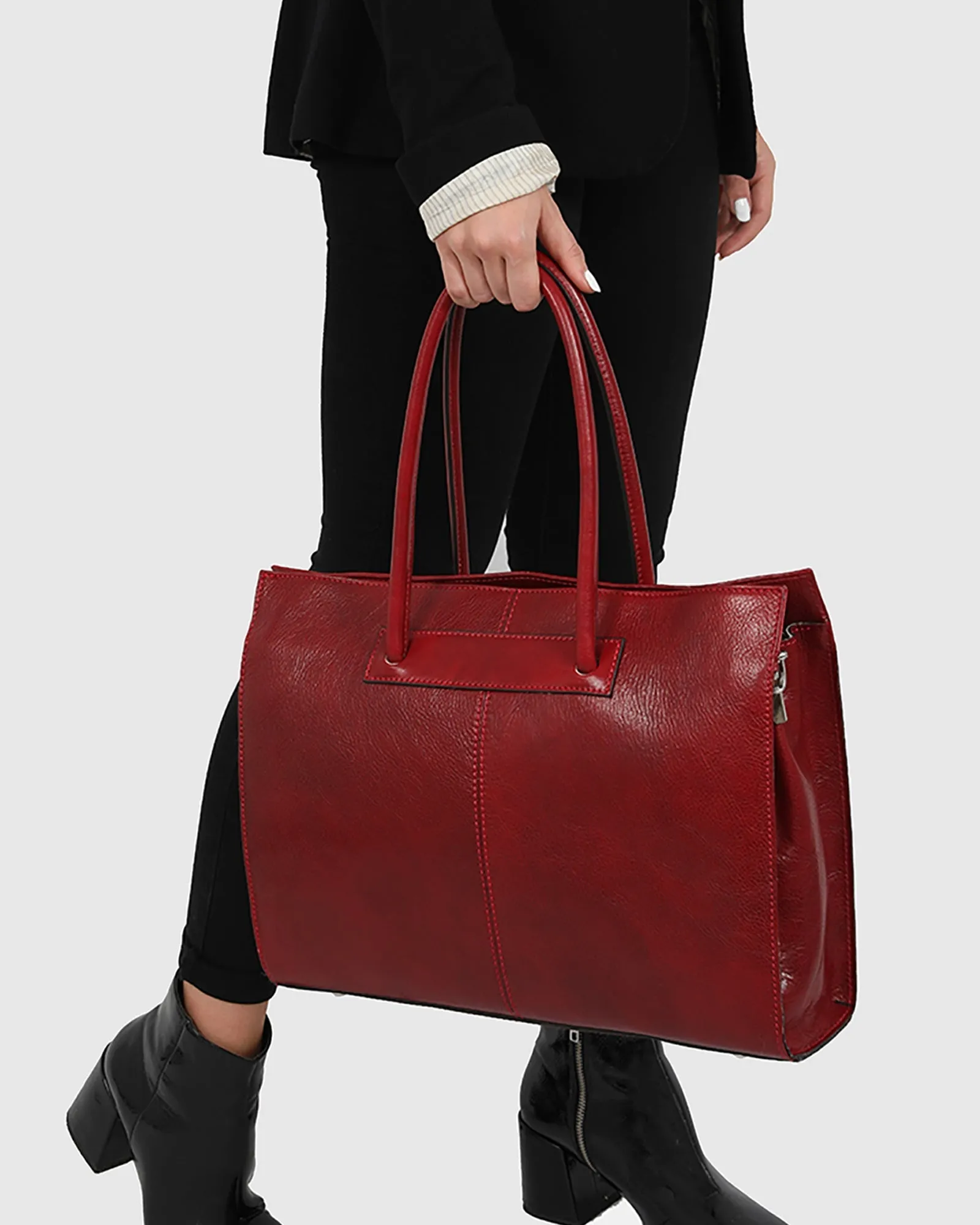 Florence Black - Leather Woman Briefcase