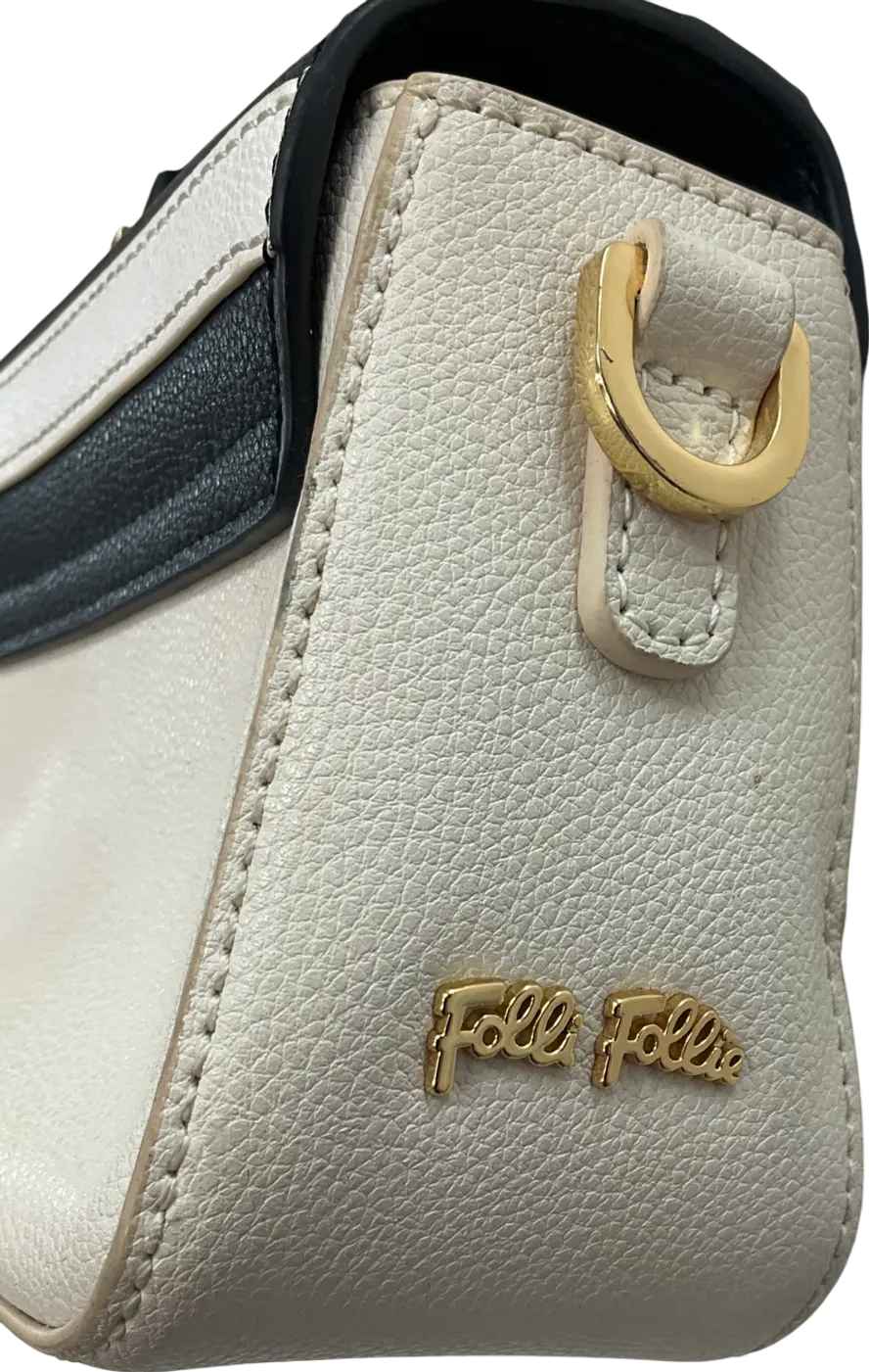 foli foli Cream Monochrome Style Handheld Bag