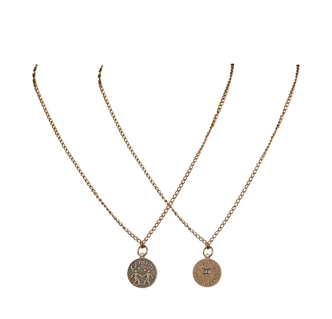 Gemini vintage necklace