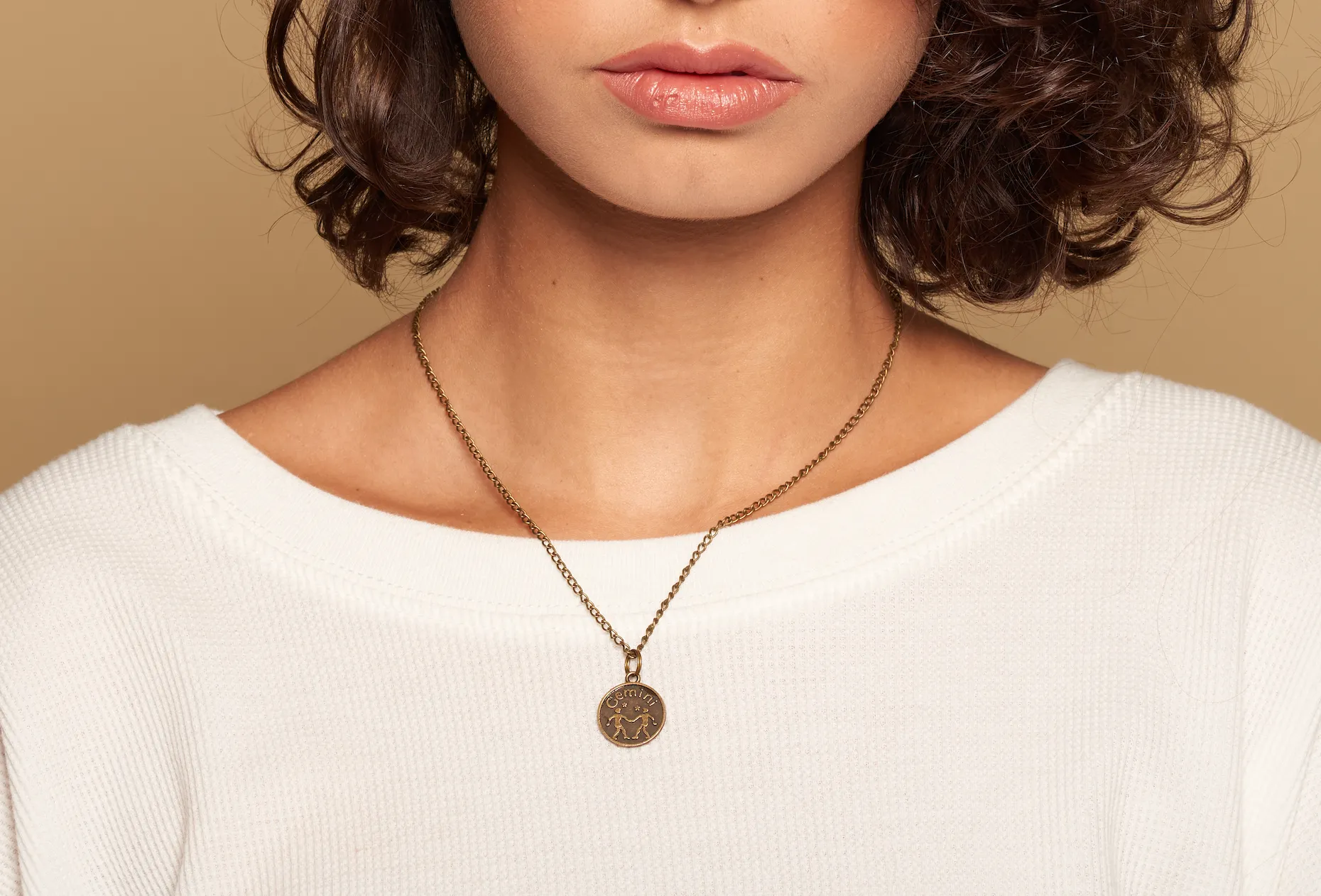 Gemini vintage necklace