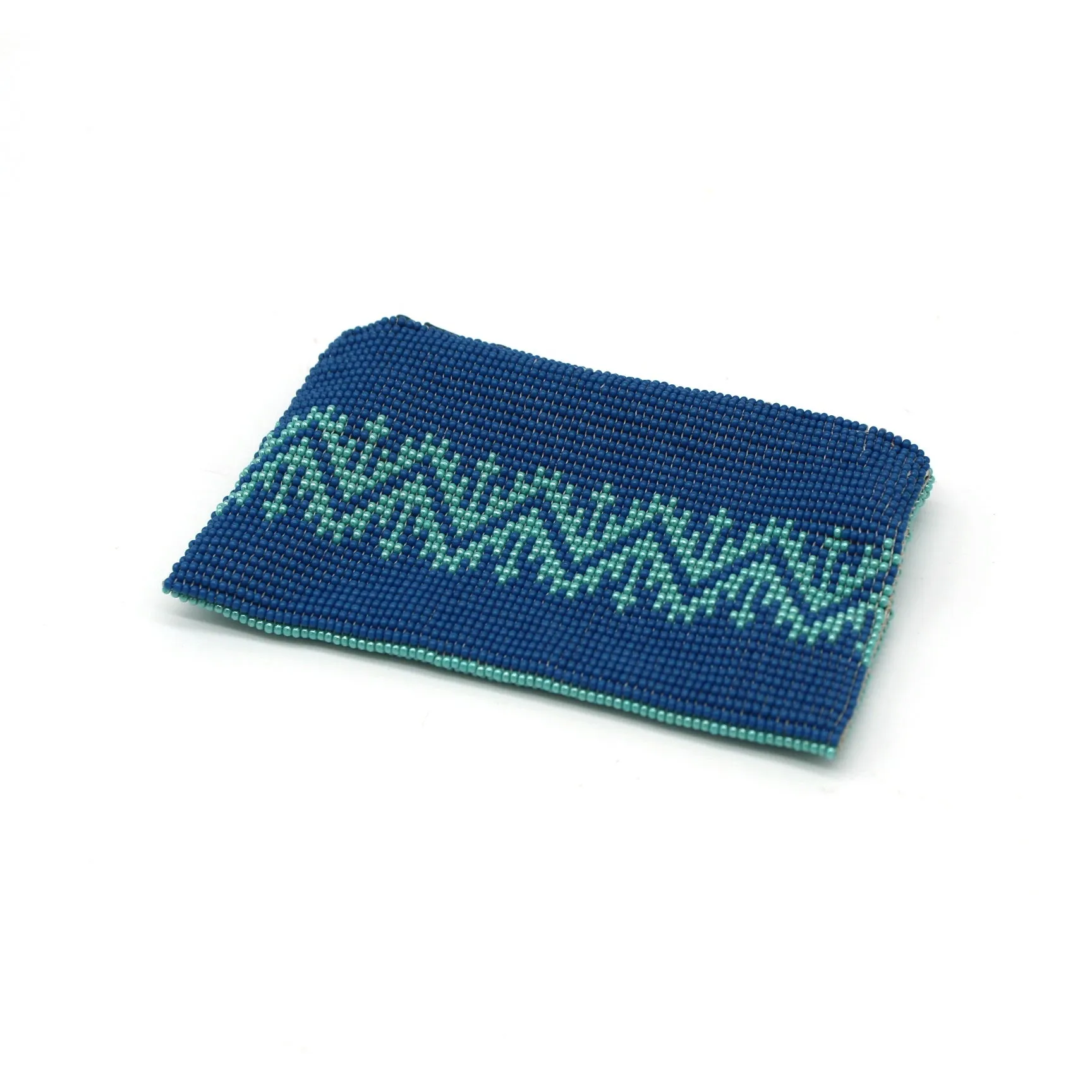 Glass Bead Coin Purse - EAGLE BLUE