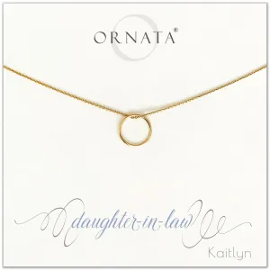 Gold Filled “Daughter-In-Law” Generations Necklace