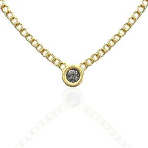 GOLD OLENA COIN NECKLACE