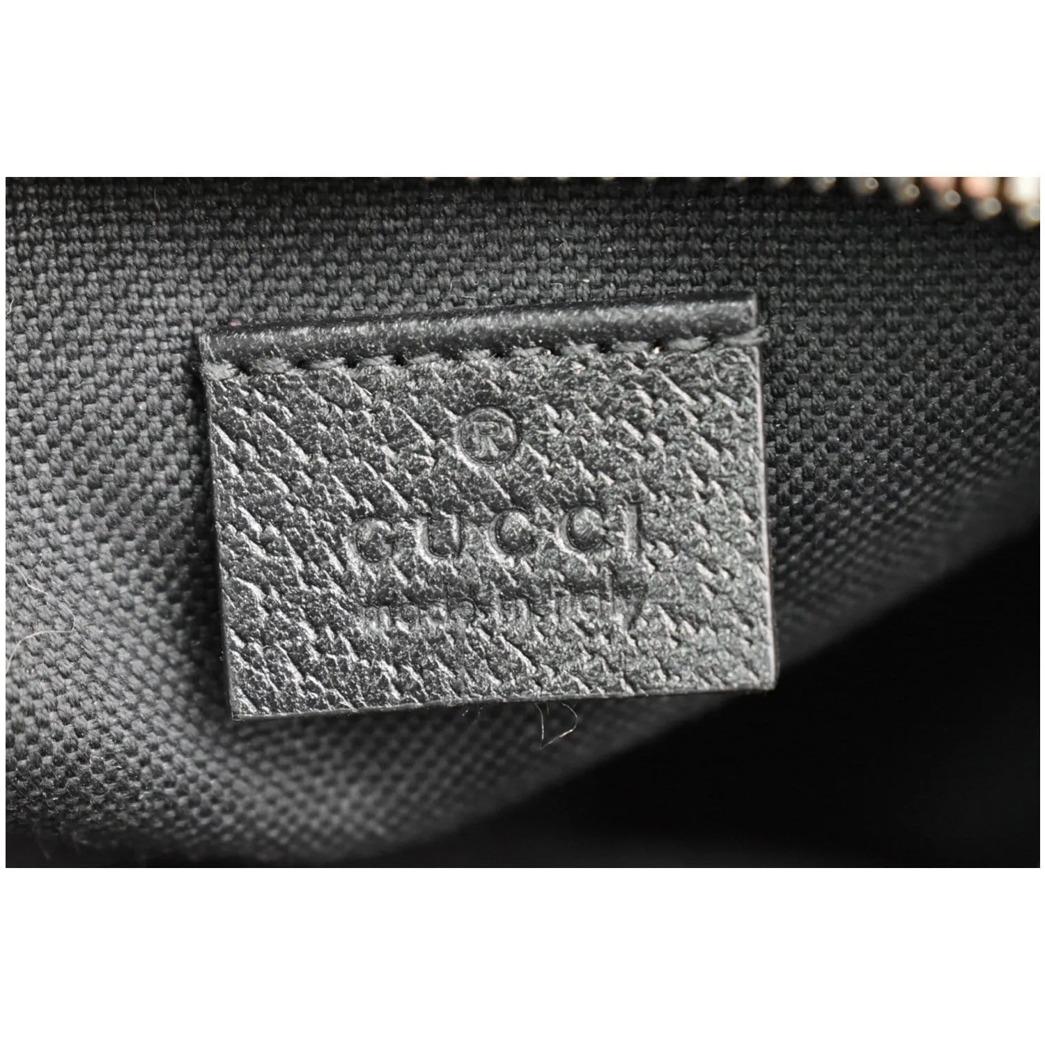 GUCCI GG Psychedelic Print Leather Messenger Bag Black 598103