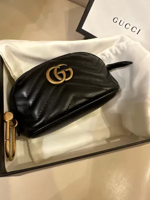 Gucci Marmont Leather Dome Coin Purse