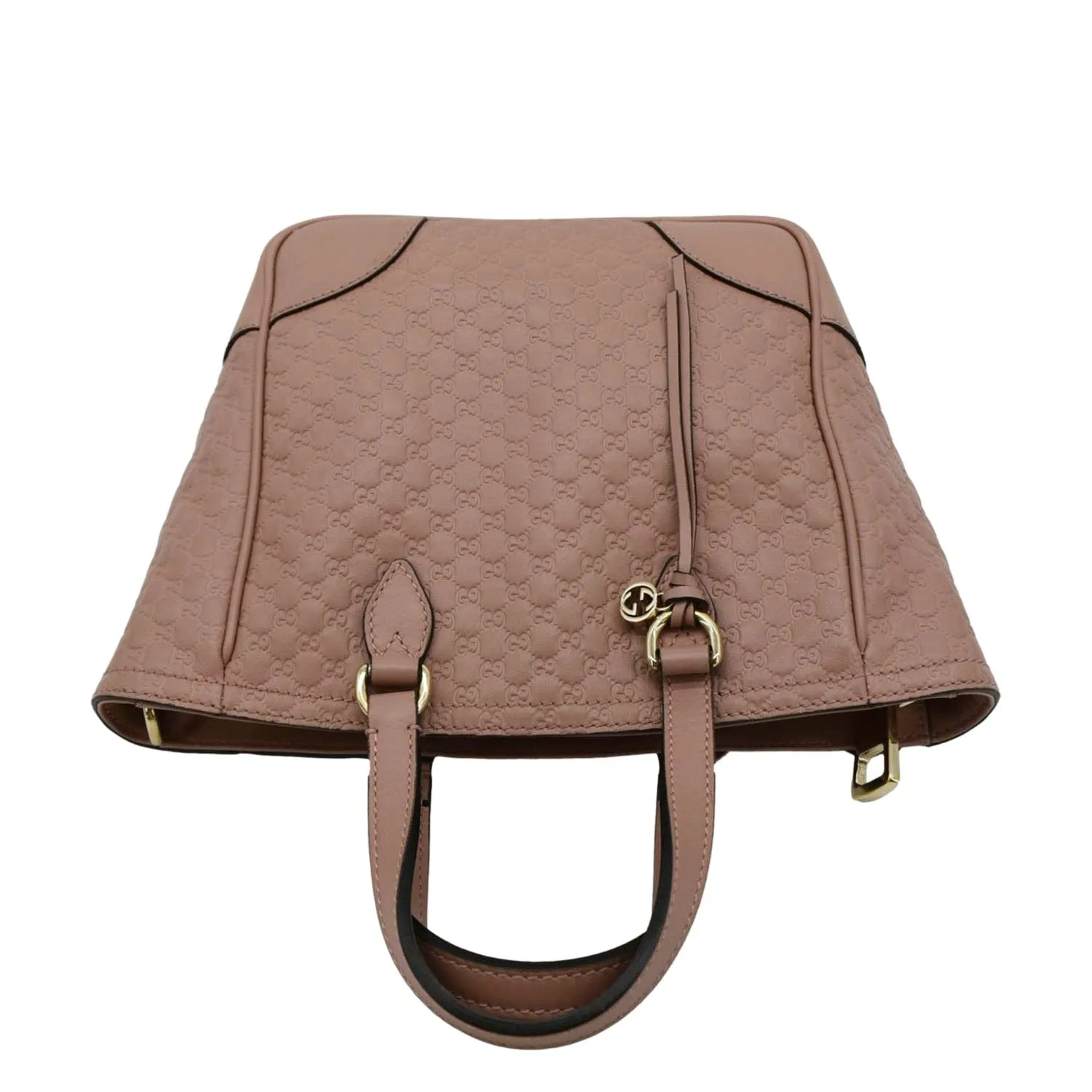 GUCCI Small Bree Microguccissima Leather Tote Crossbody Bag Pink 449241