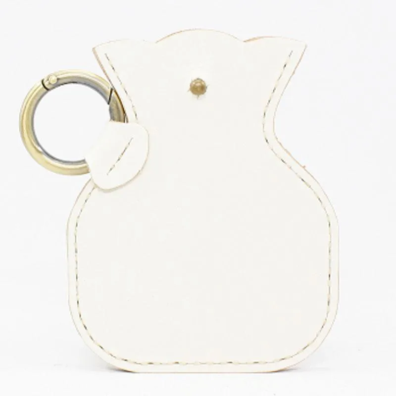 HANDMADE LEATHER CUTE Women Keyring Change Holder Pouch PERSONALIZED MONOGRAMMED GIFT CUSTOM Coin Wallet Holder